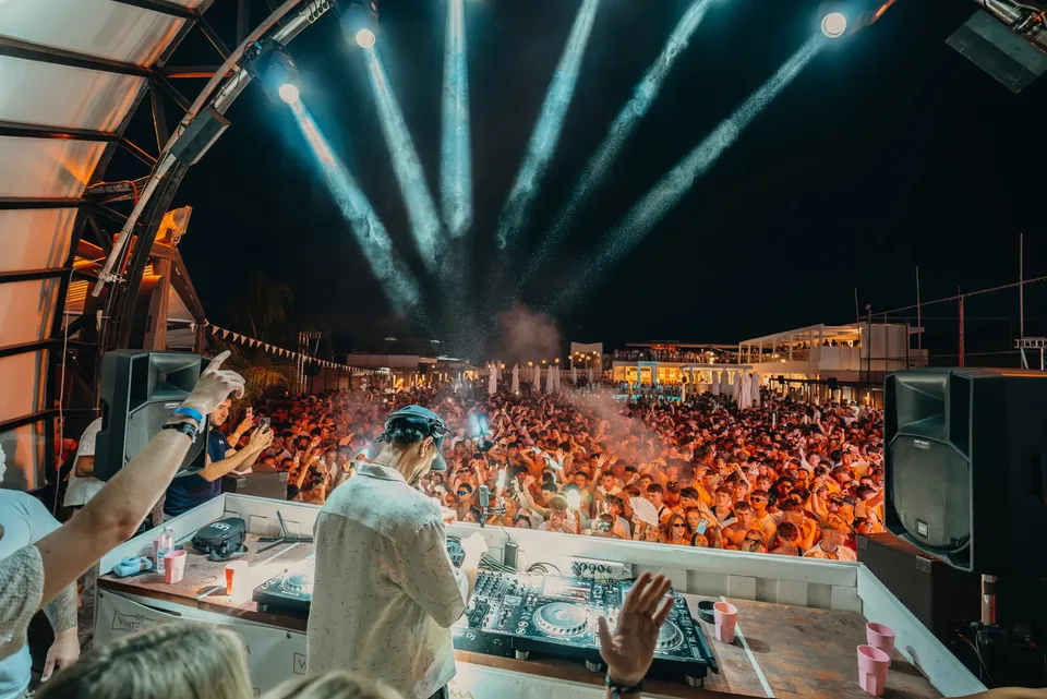 The atmosphere at The White Party