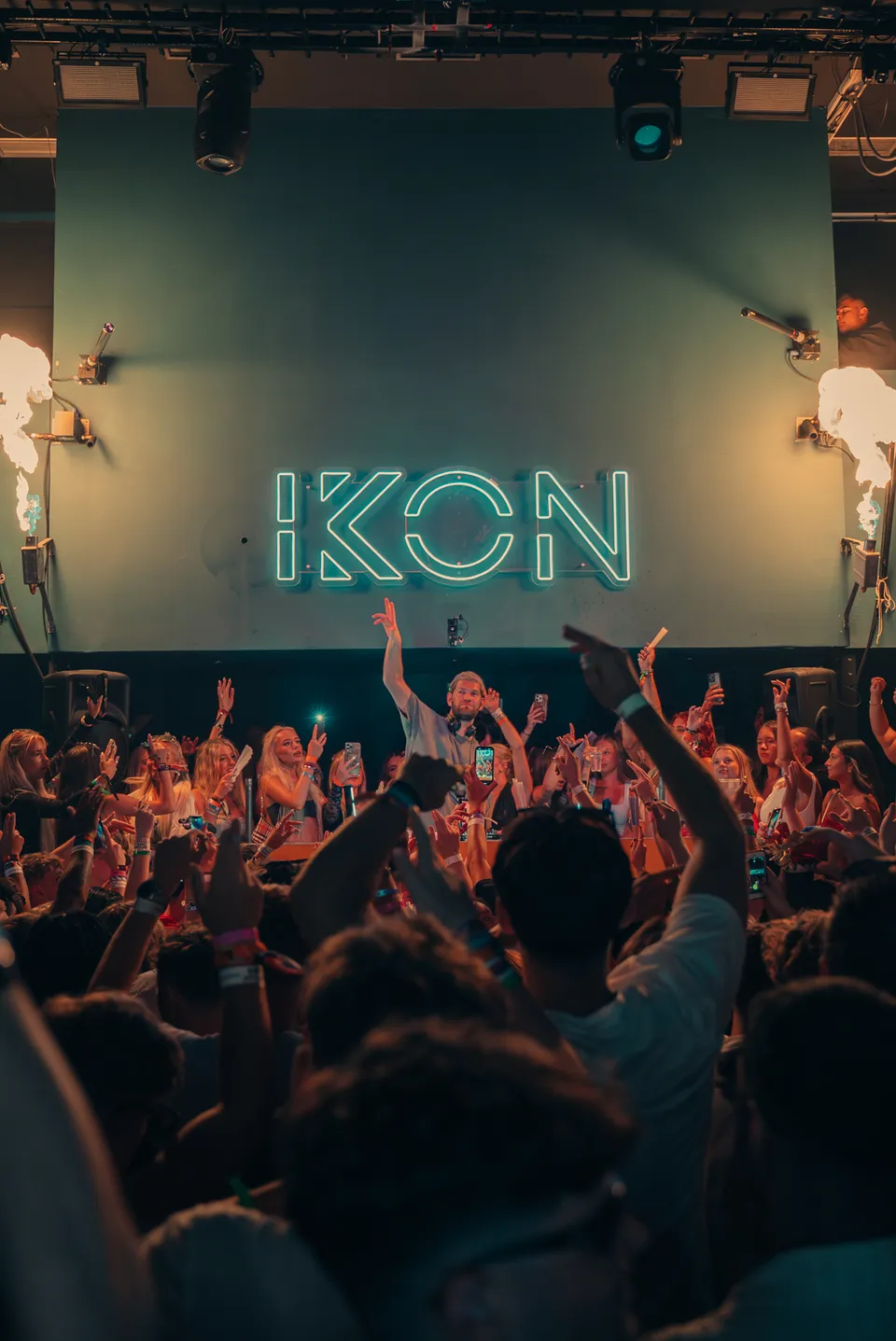 A crowd at an IKON club night in Zante
