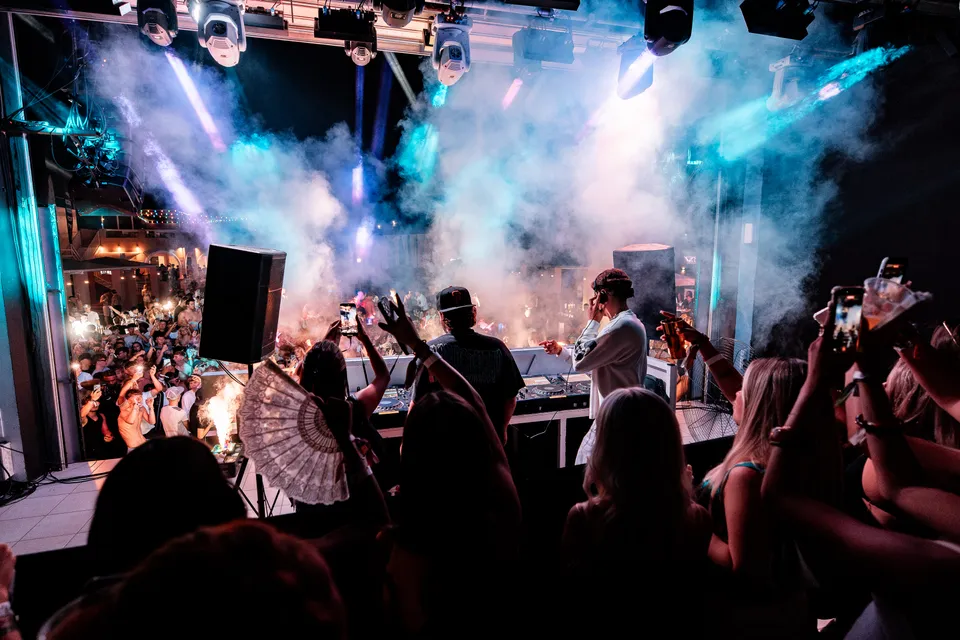 The atmosphere at Abode at Pure Beach Club