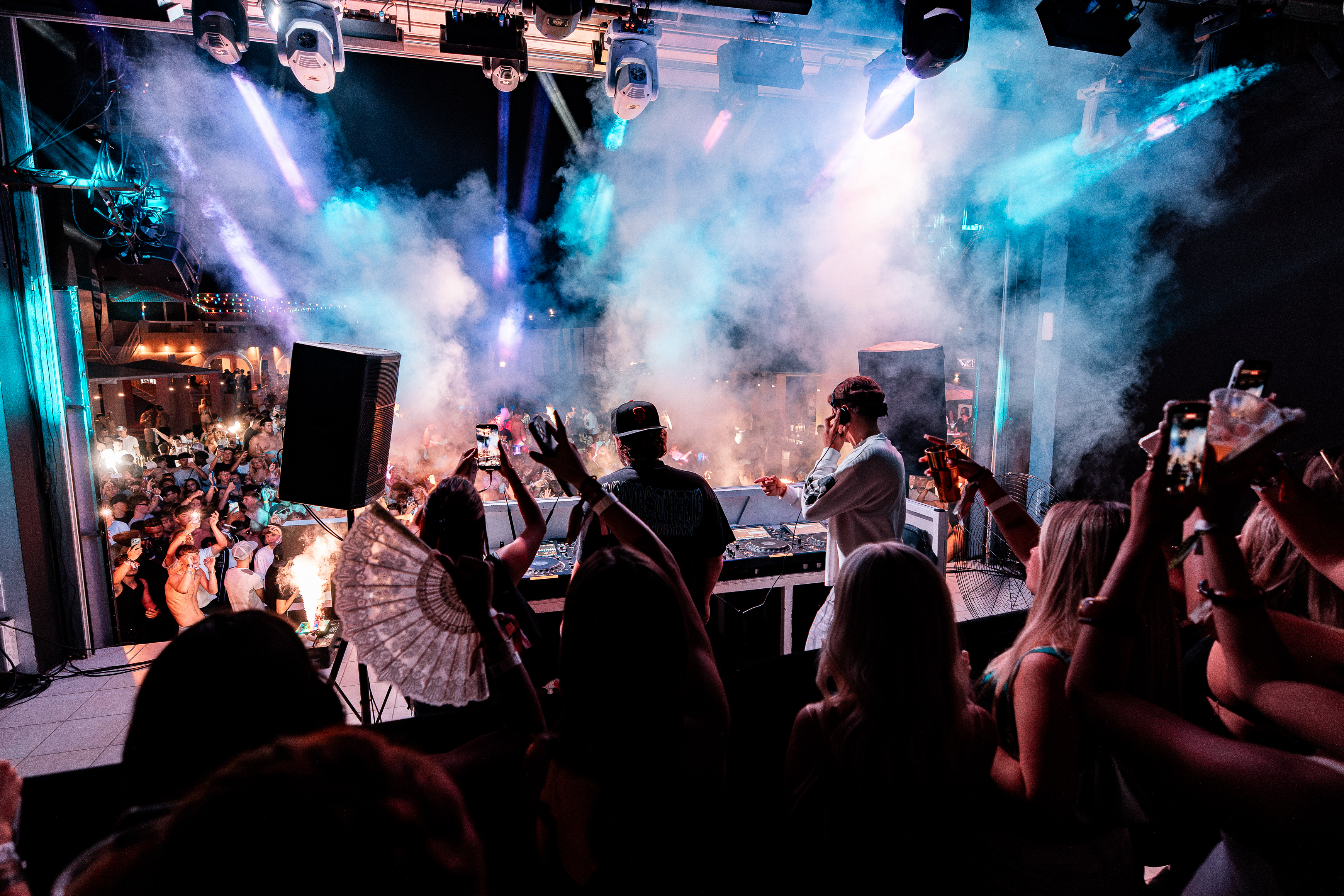 The atmosphere at Abode at Pure Beach Club