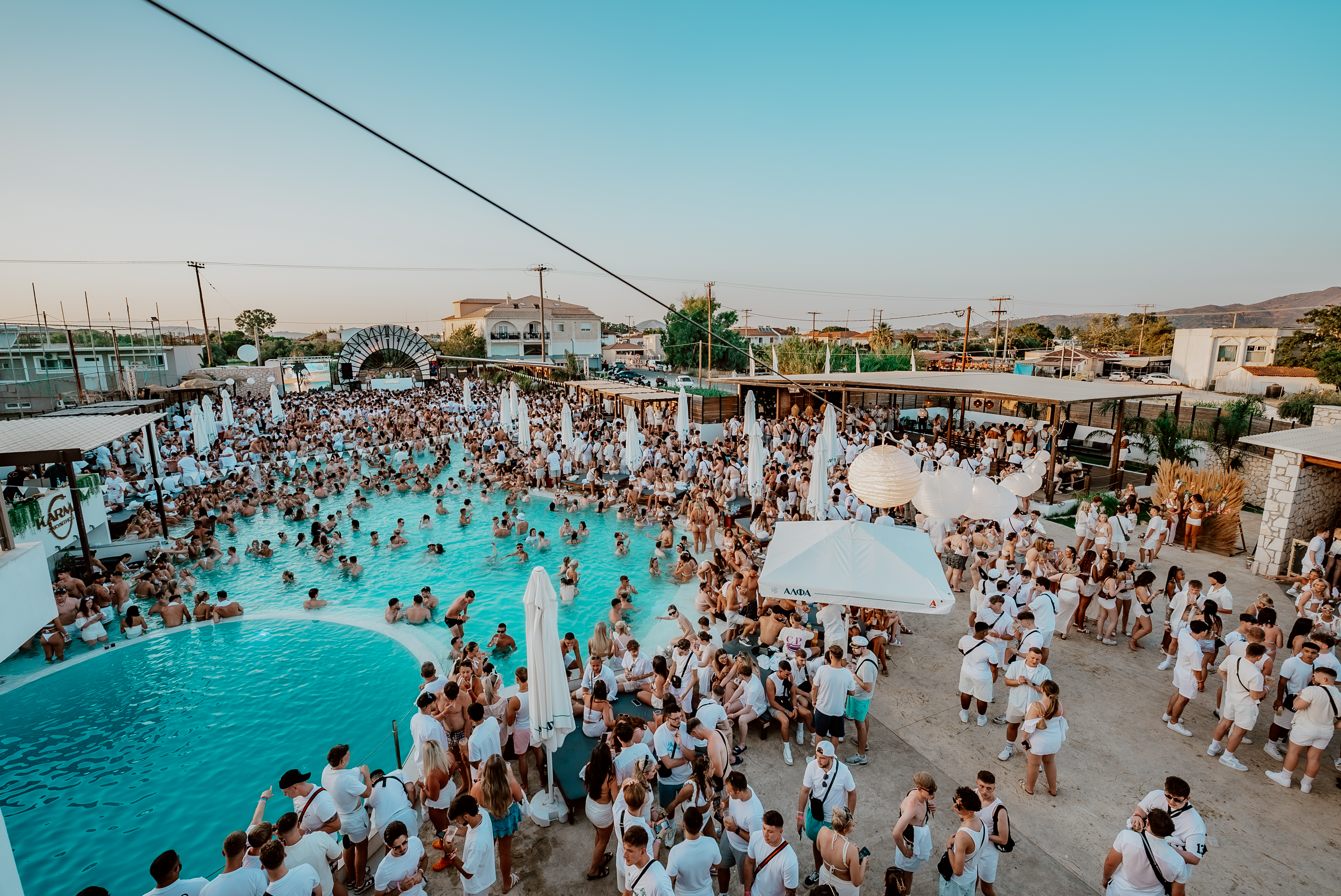 The atmosphere at The White Party