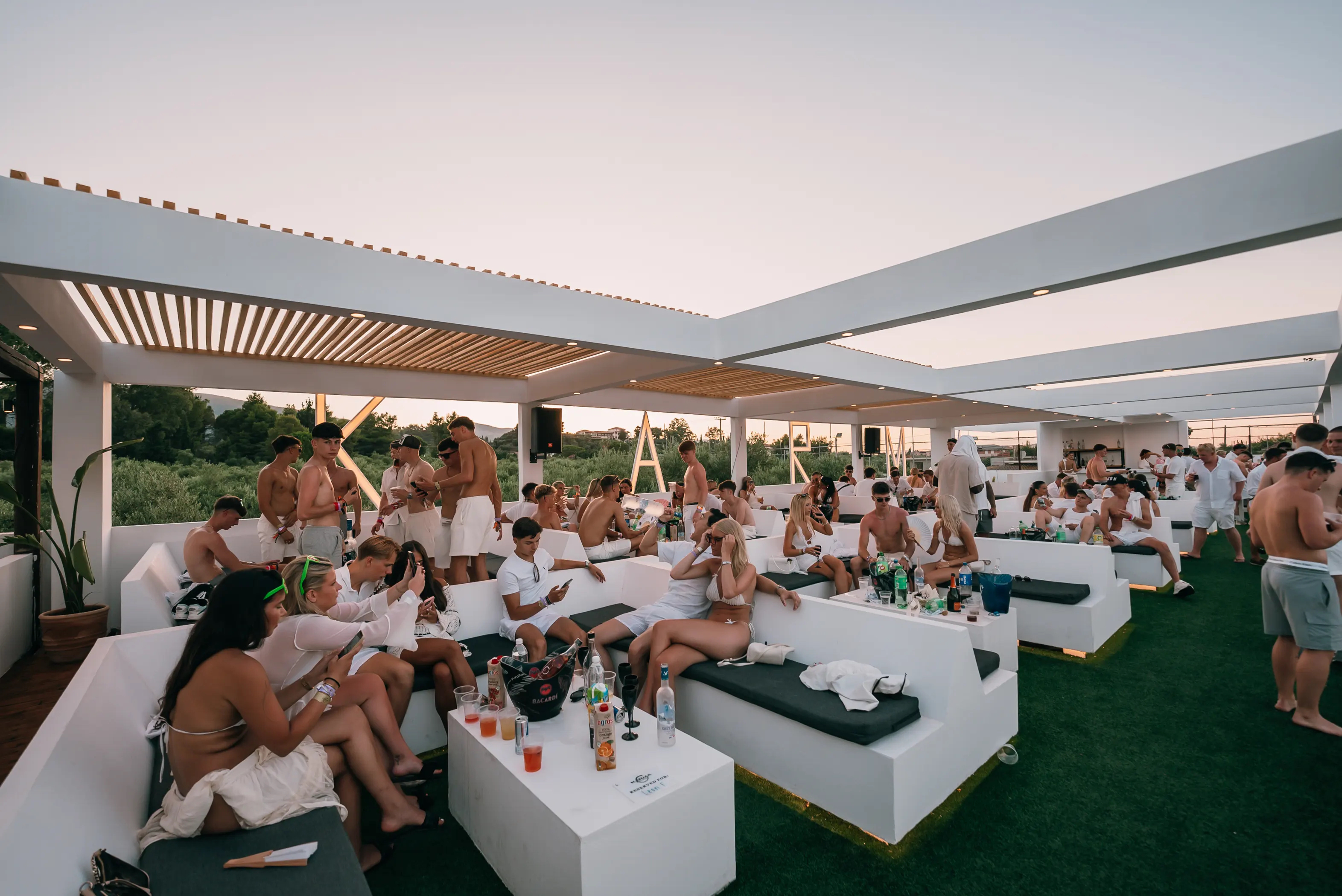 The atmosphere at The White Party