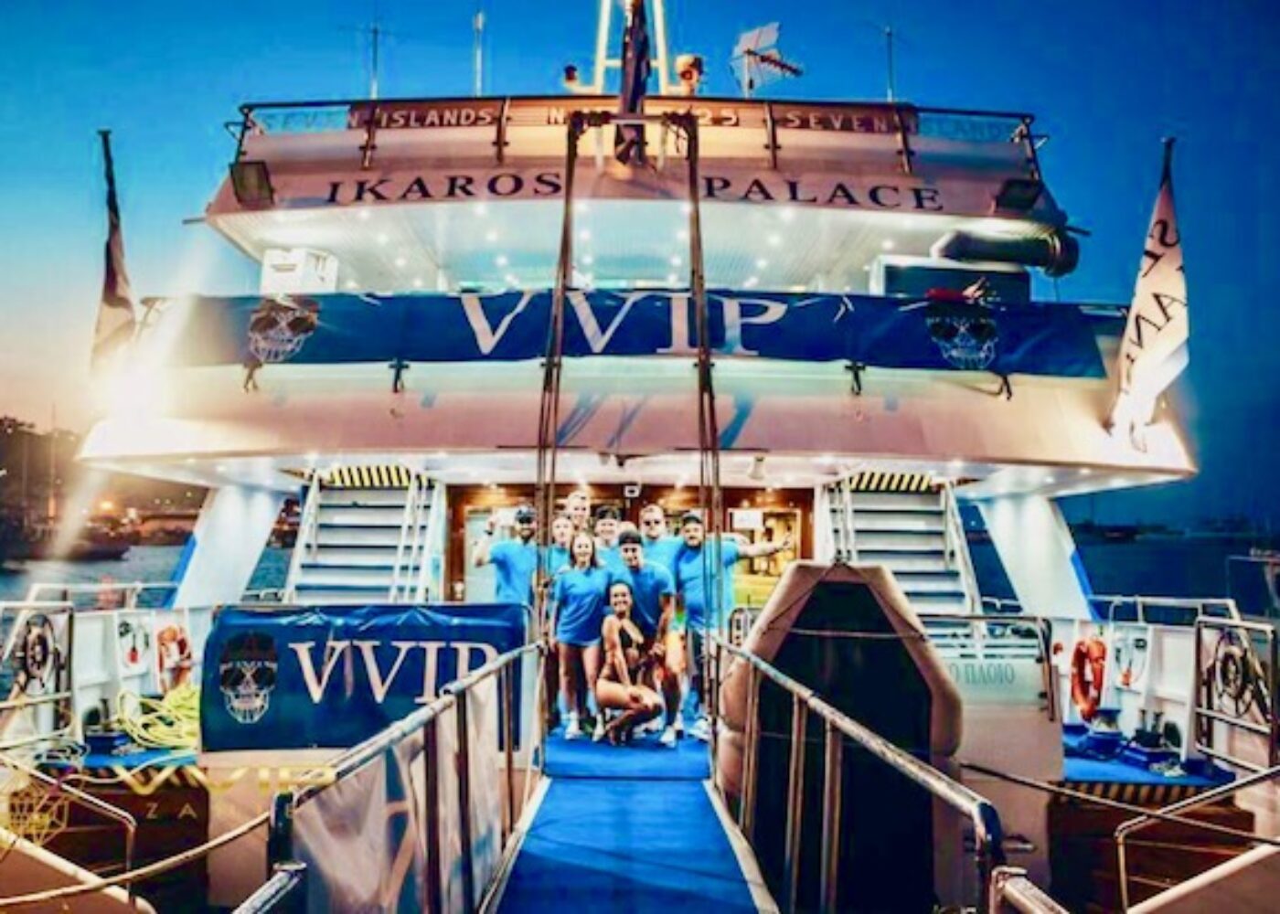 vip yacht party zante